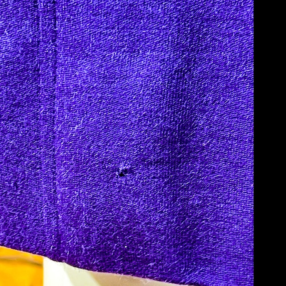 ▪️VTG▪️YVES SAINT LAURENT▪️70's 80's Purple Mod-Style Front Vent Pocket Skirt - Picture 6 of 6